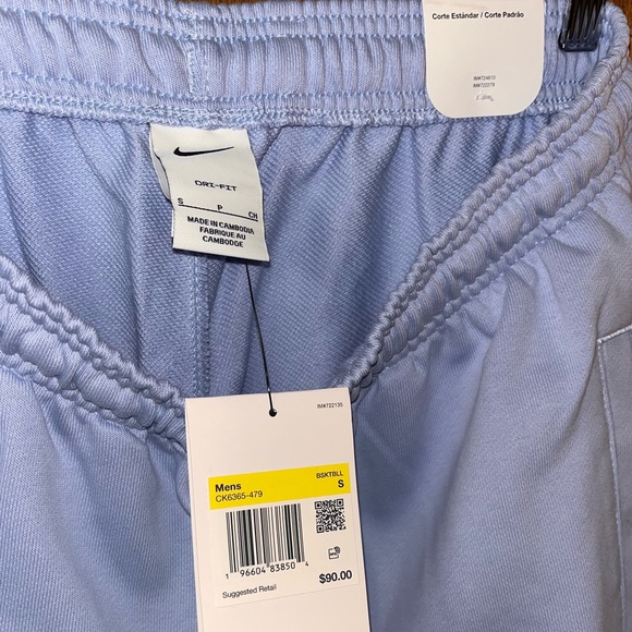 Nike Joggers Sweat Pants Dri-Fit Mens Size Small Standard Fit Light Blue - Picture 7 of 8